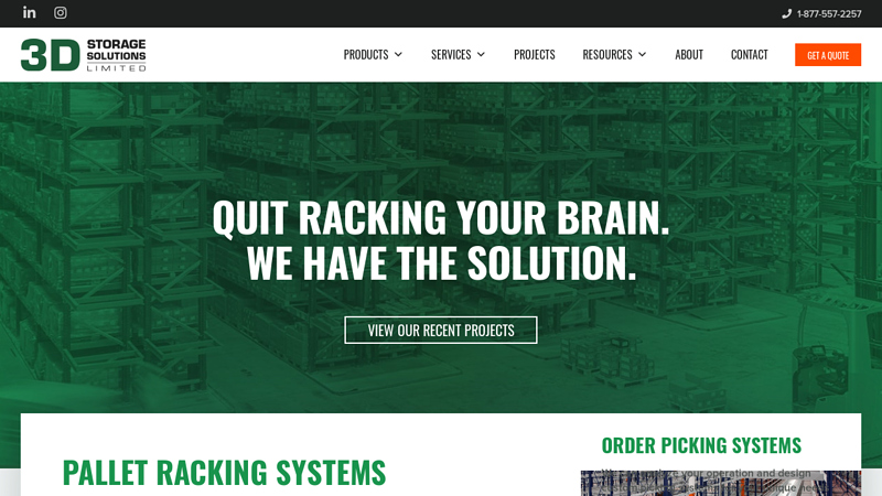 Your Warehouse Racking Experts | 3D Storage Solutions