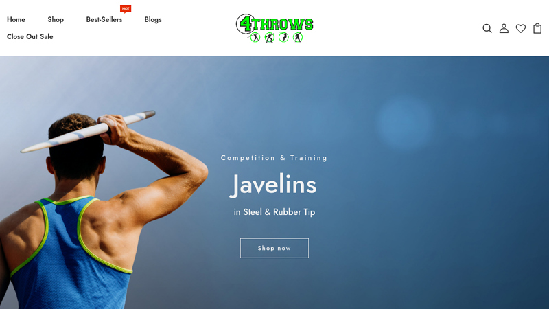 Discount Track and Field gear. Javelin, Hammer, Shot Put and Discus C 4Throws.com