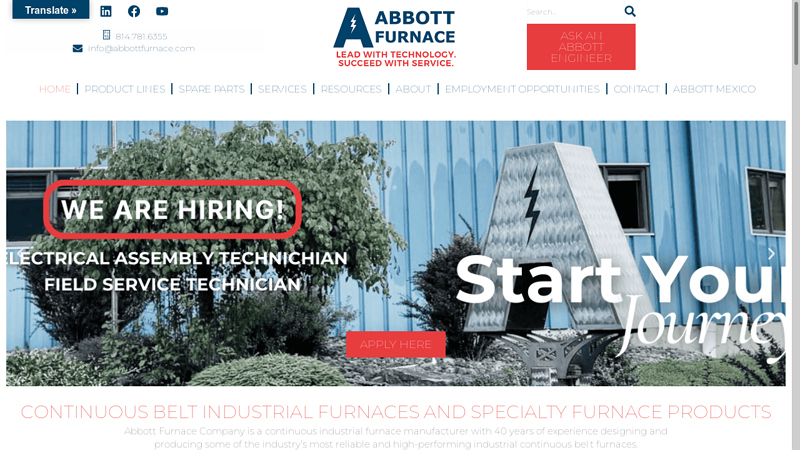 Abbott Furnace | Continuous Belt Furnaces