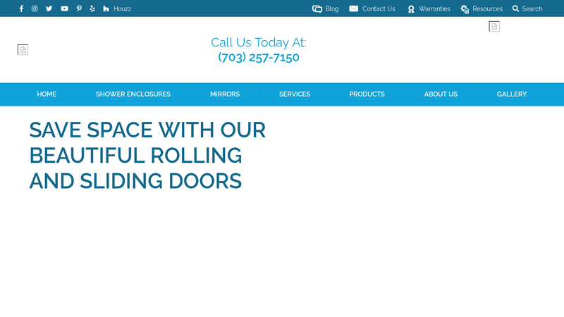 Frameless Glass Shower Doors in Northern VA | ABC Glass & Mirror