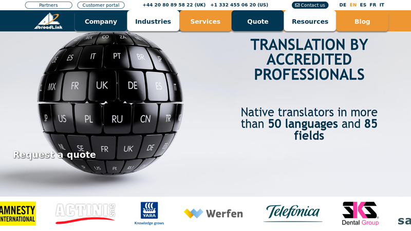 AbroadLink: your 2.0 translation company