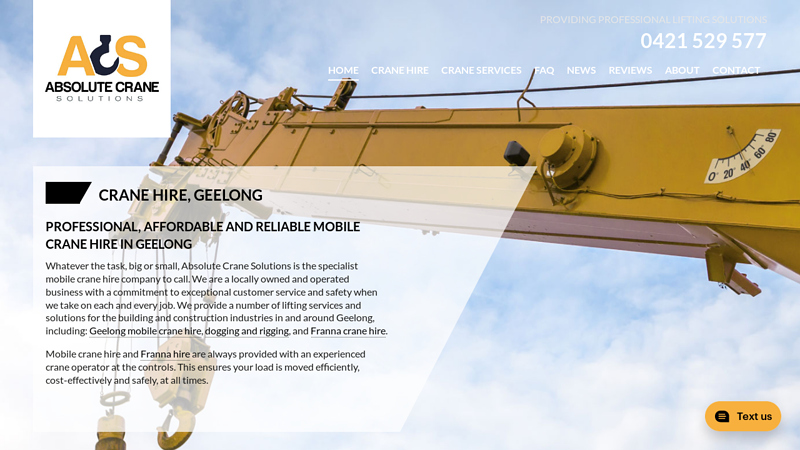 Crane Hire Geelong | Truck | Dogging And Rigging