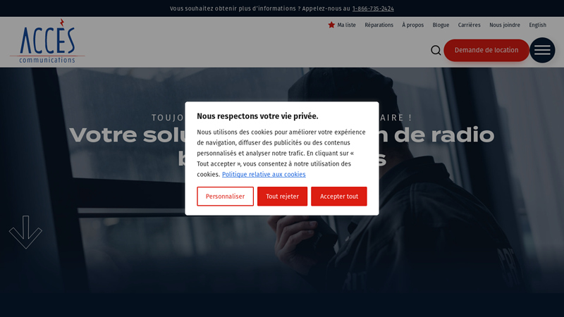 Location de Radios Bidirectionnelles Qubec | Accs Communications