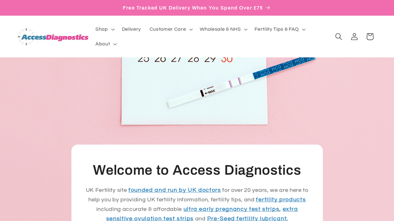 Access Diagnostics Fertility Shop UK