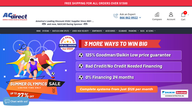 Online AC & Heating Unit Wholesaler - AC Units for Sale | AC Direct
