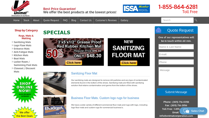 ? Custom door mats. Custom logo rugs for business