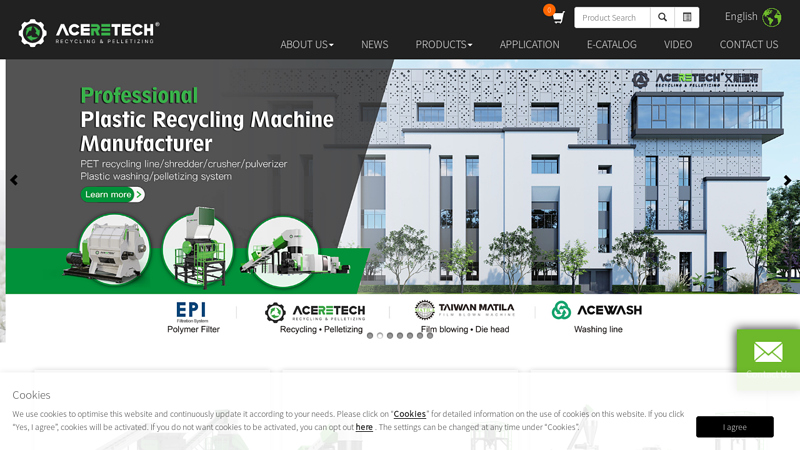 Plastic Recycling Machinery & Plants | ACERETECH Waste Recycle Lines Manufacturer