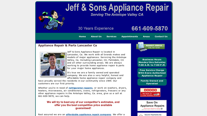 Appliance Repair & Parts|Lancaster Ca
