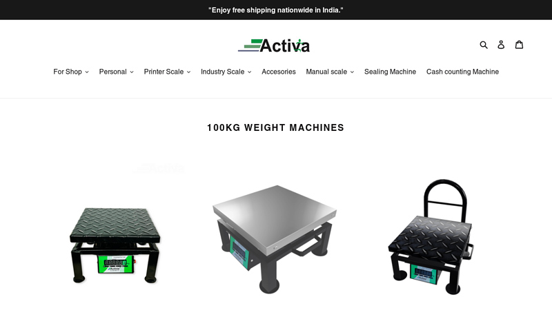 Activa Corporation is a Manufacturer of Electronic weighing scale C Activamart