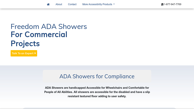 ADA Showers - Handicapped Accessibility | Wheelchair Accessible Shower