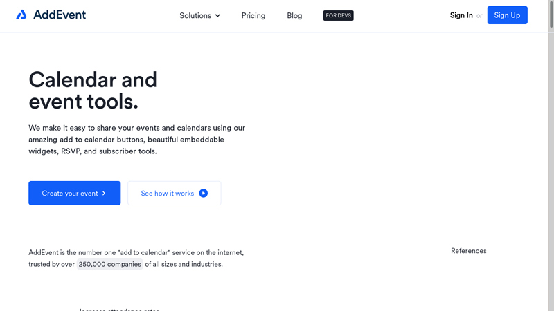 Add to Calendar and event tools for websites and newsletters - AddEvent.com