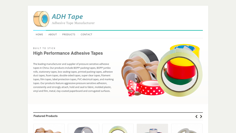 Adhesive Tape Manufacturer C BOPP Packing Tapes, Jumbo Rolls, Duct Tapes, Foam Tapes