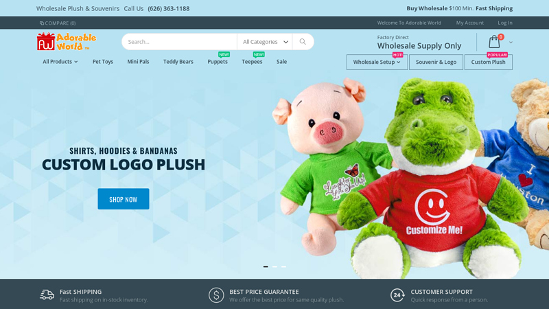Adorable World Plush Toys And Stuffed Animals