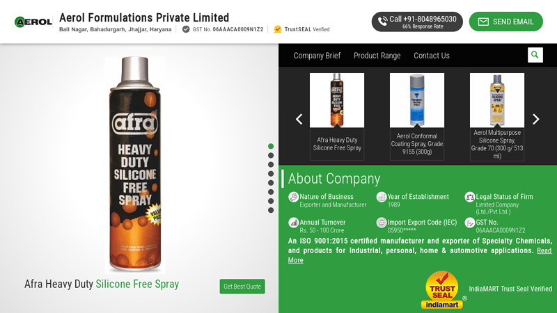 Industrial Lubricants - Industrial Spraying Lubricants And Industrial Specialty Lubricants
