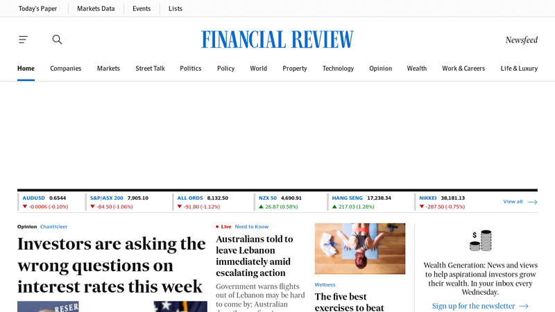 Financial Review - Business, Finance and Investment News | afr.com