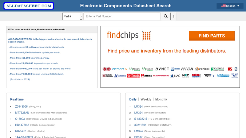 ALLDATASHEET.COM - Electronic Parts Datasheet Search