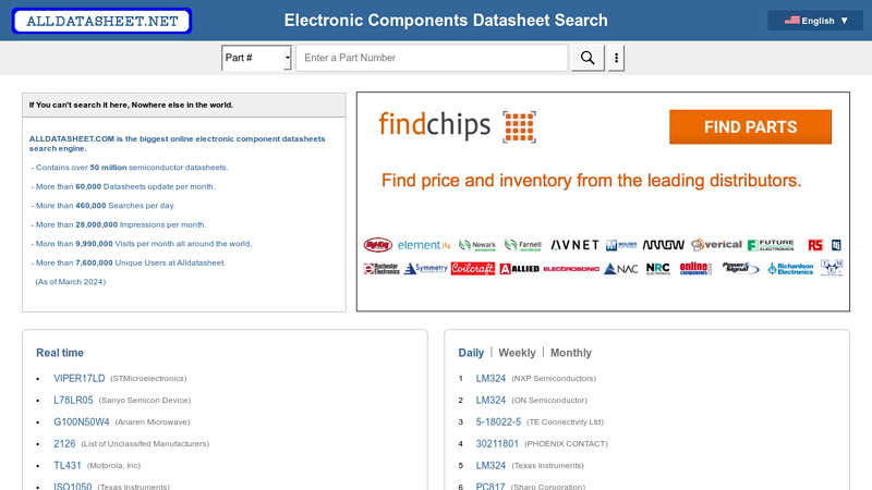 ALLDATASHEET.NET - Electronic Parts Datasheet Search