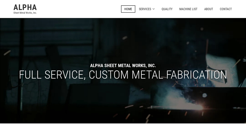 FULL SERVICE, CUSTOM METAL | ALPHA - Sheet Metal Works, Inc.