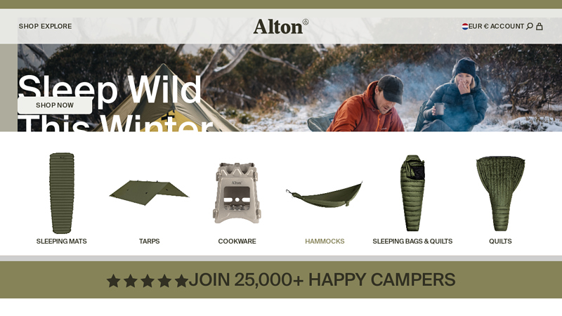 Camping Gear & Outdoor Equipment | Built to Last | Alton
