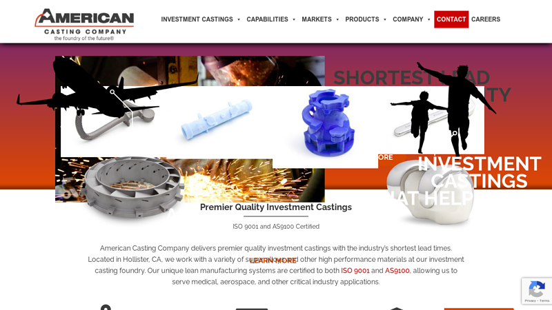 Investment Casting Foundry | Investment Casting Company | Manufacturer Hollister, California