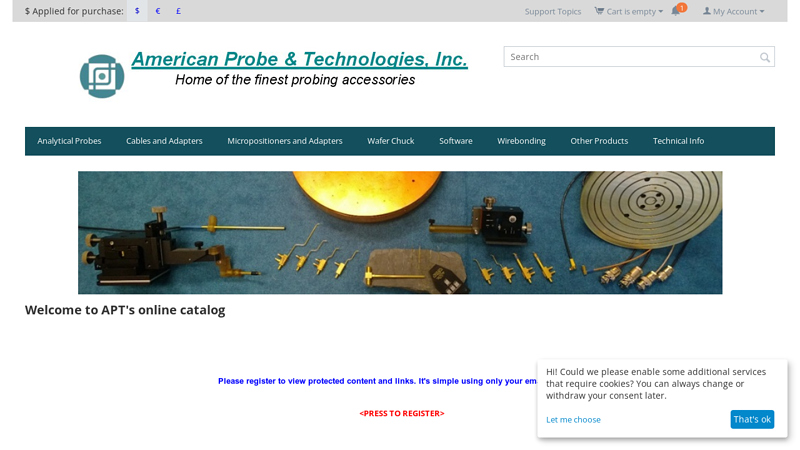Welcome to American Probe & Technologies
