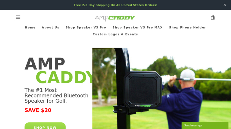 Ampcaddy - The Golfers Choice in Bluetooth Speakers