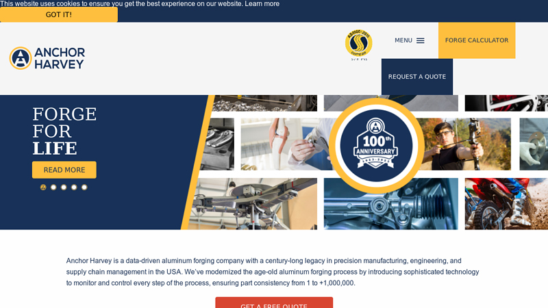 Anchor Harvey | Data-Driven Aluminum Forging Solutions