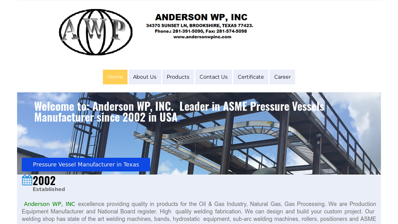 Filter Separators|Anderson WP, INC
