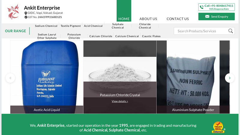 Manufacturer of Sodium Chemical & Textile Pigment by Ankit Enterprise, Vapi