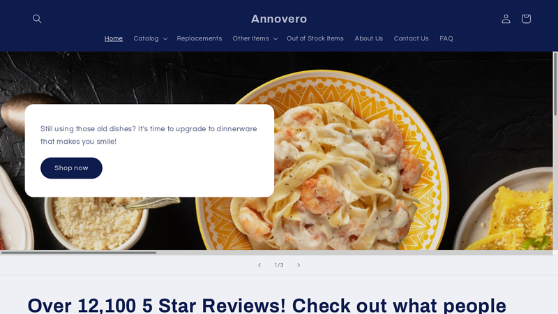 Annovero - Colorful mix and match dinnerware sets