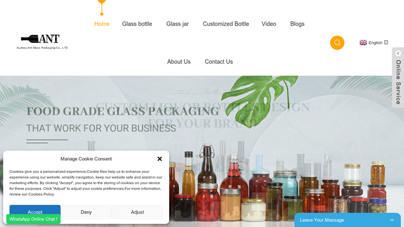 Glass Bottle, Glass Jar, Glass Wine Bottle - Ant Glass
