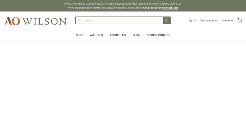 A.O. Wilson: Premium Stocking Distributor for Packaging and Equipment | A.O. Wilson Ltd.