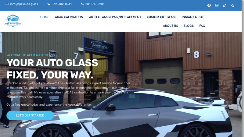 Apex Auto Glass | Mobile Auto Glass Repair & Replacement Service