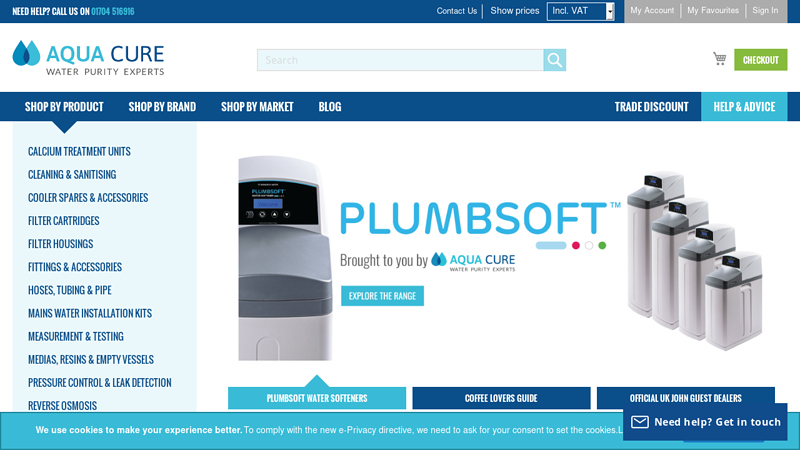 Aqua Cure: Water Treatment Products & Purification Systems