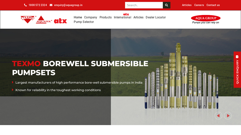 Pump Manufacturer in India | Aquatex | Texmo