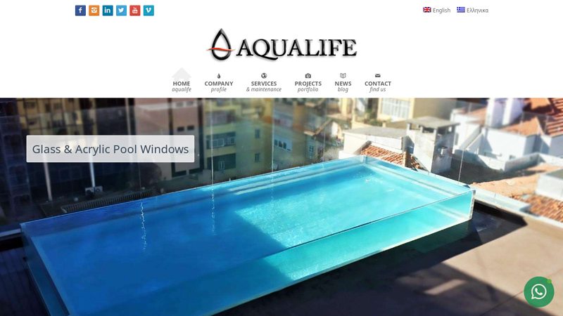 Swimming Pool Windows & Underwater Aquarium Acrylic Panels | Aqualife