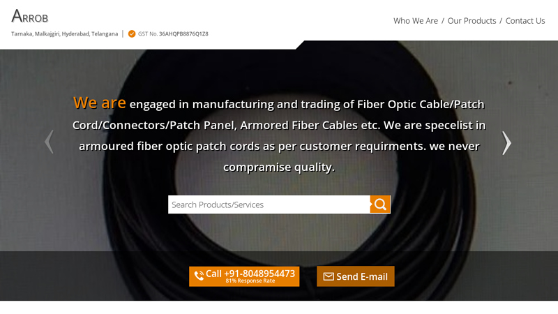 Arrob - Manufacturer of Fiber Patch Cord & Fiber Cable from Malkajgiri