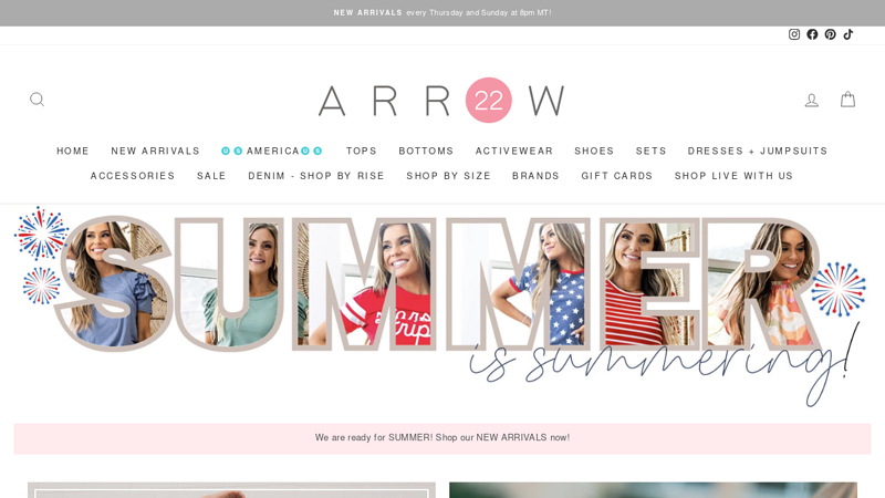 Online Clothing Boutique | Arrow Twenty-Two