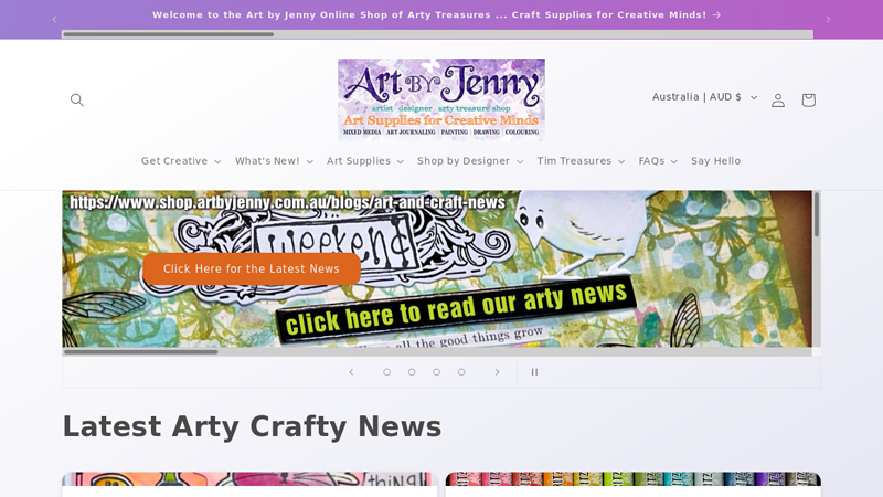 Art by Jenny Online Shop | Artistic Supplies for Creative Minds