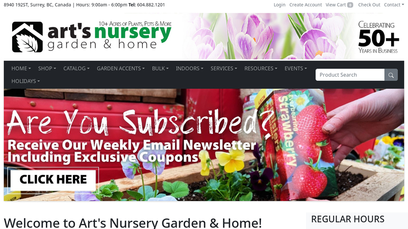 Arts Nursery Ltd - Garden | Home | Patio - Garden Centre and Plant Nursery & Popup Pumpkin Patch