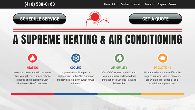 AC and Heat Pump Repair Glen Burnie MD | A Supreme Heating & Air Conditioning