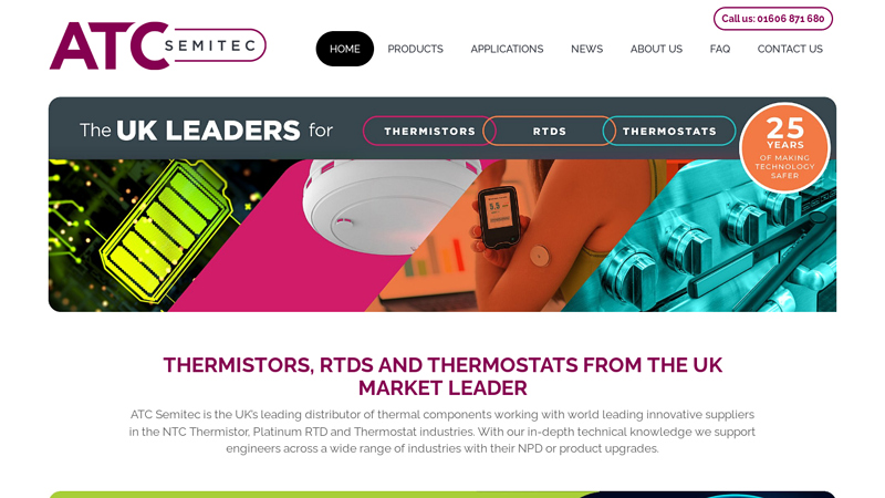 Thermistors, RTDs and Thermostats | ATC Semitec