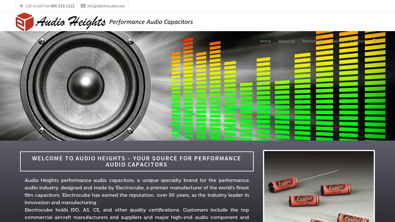 Audio Film Capacitor Manufacturer | Audio Heights | 800-515-1112