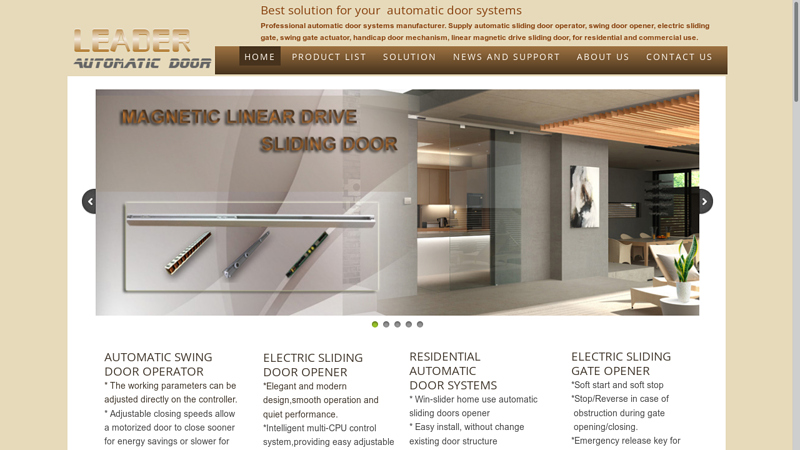 Automatic Sliding Door Operator, Swing Door Opener Manufacturer China