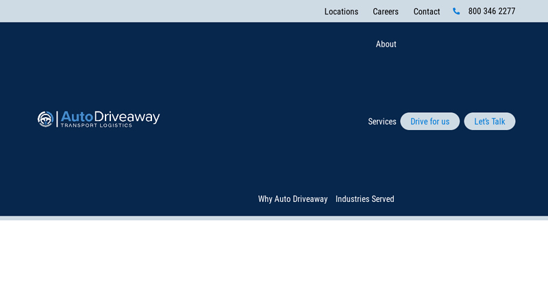 Auto Driveaway - Transport Logistics - Auto Driveaway