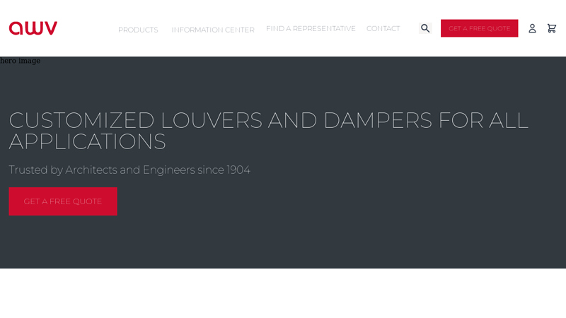 Manufacturer of Architectural Louvers, Dampers & Sunshades | AWV
