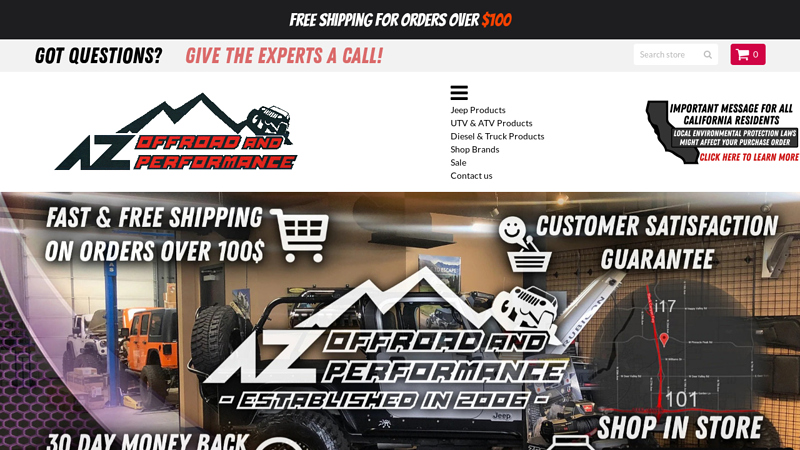 Arizona Offroad & Performance | ?Jeep?Truck?UTV ?FREE SHIPPING | C azoffroadperformance