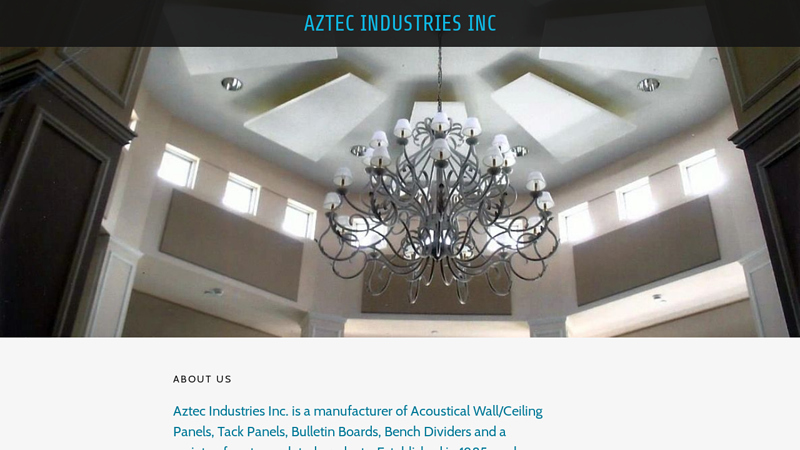 Aztec Industries Inc - Tack Panels, Acoustical Panels, Bulletin Board
