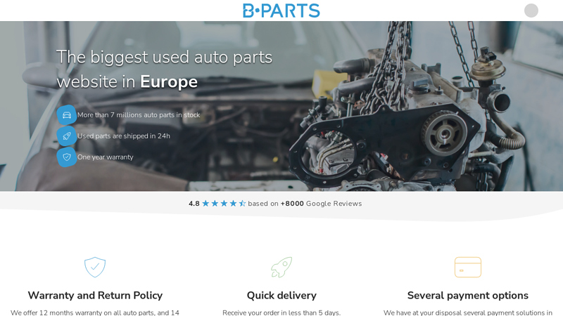B-Parts | Used and Original (OEM) Auto Parts with Warranty