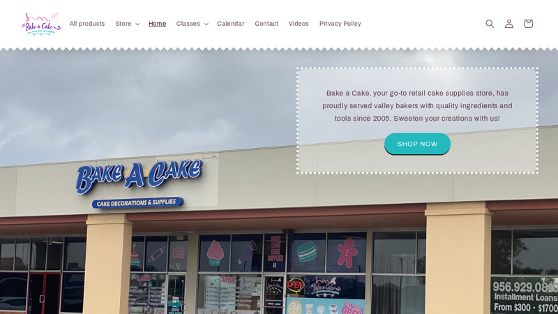Bake a Cake - Online Store